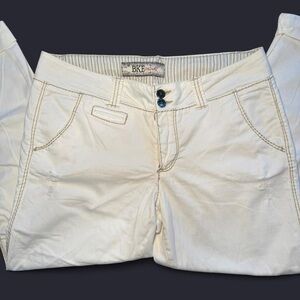 BKE cream capris/ankle length